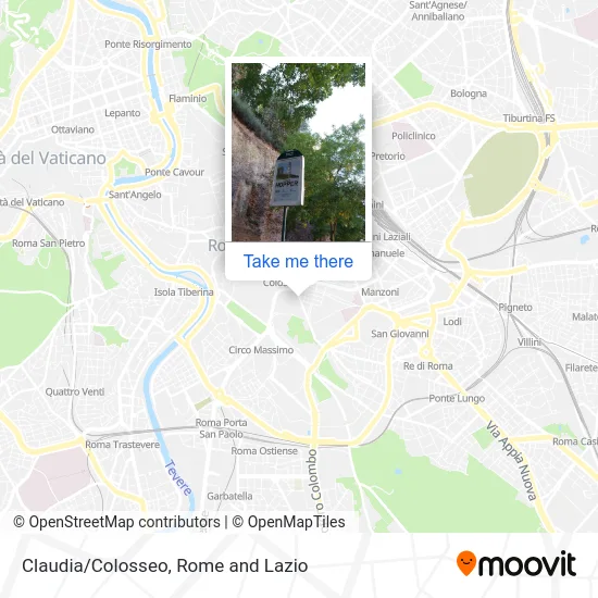 Claudia/Colosseum map