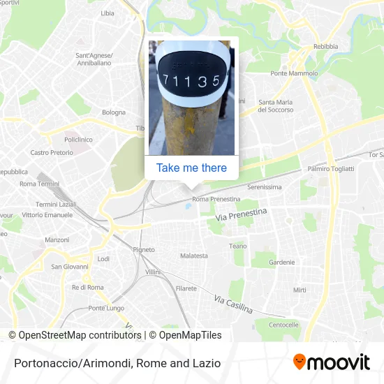 Portonaccio/Arimondi map