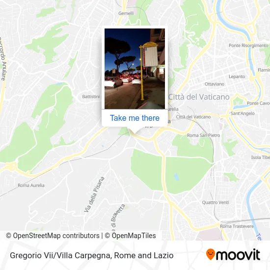 Gregory VII/Villa Carpegna map