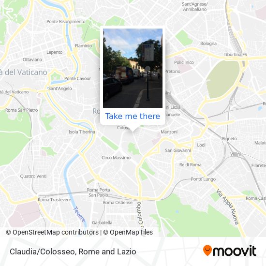 Claudia/Colosseo map