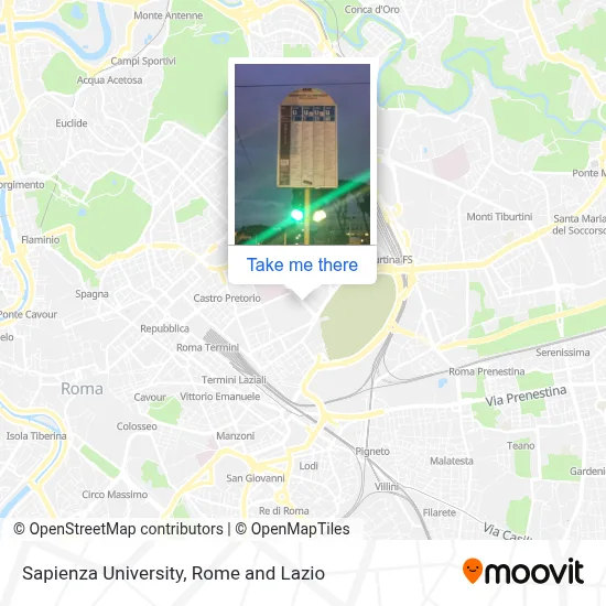 Sapienza University map