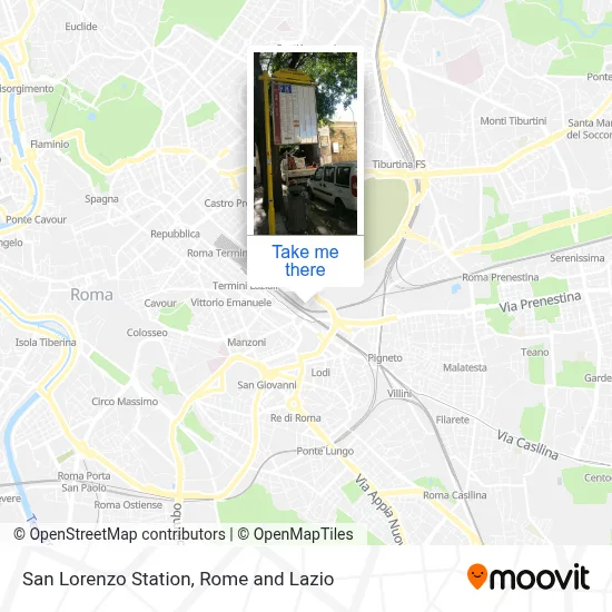 San Lorenzo Station map