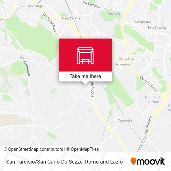 San Tarcisio / San Carlo Da Sezze map