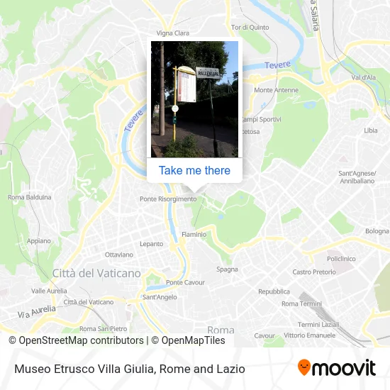 Etruscan Museum Villa Giulia map