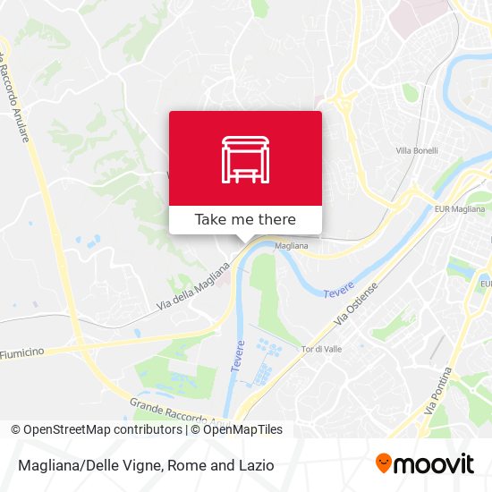 Magliana/Delle Vigne map