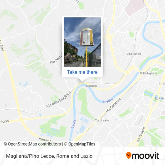 Magliana/Pino Lecce map