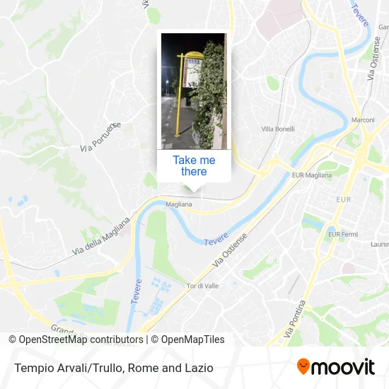 Tempio Arvali/Trullo map