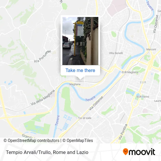 Tempio Arvali/Trullo map