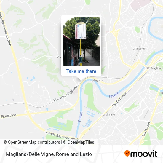 Magliana/Delle Vigne map