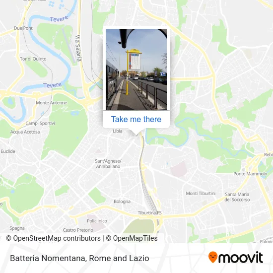 Nomentana Battery map