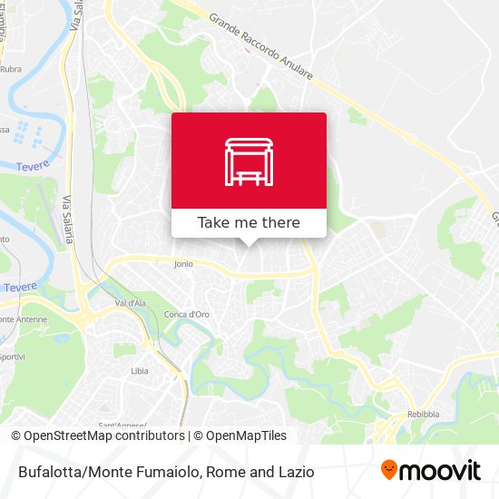 Bufalotta/Monte Fumaiolo map