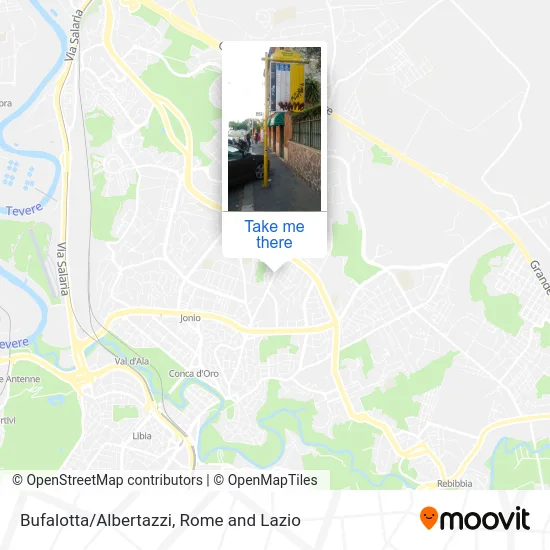 Bufalotta/Albertazzi map
