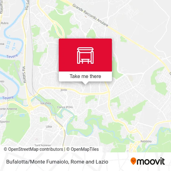 Bufalotta/Monte Fumaiolo map