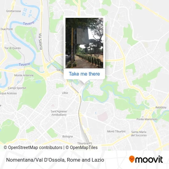 Nomentana/Val D'Ossola map