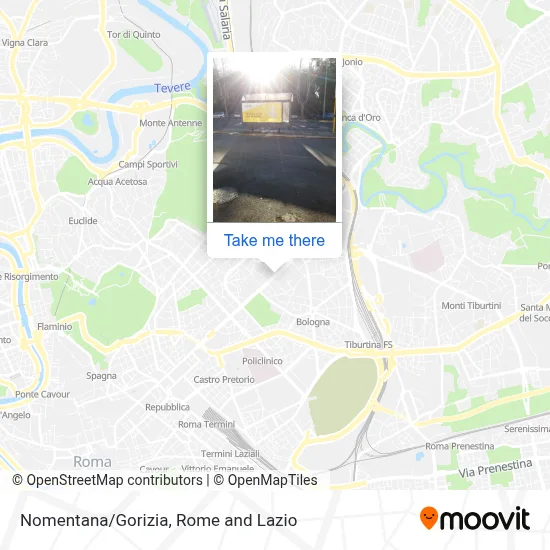 Nomentana/Gorizia map