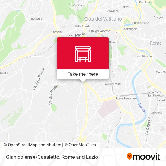Gianicolense/Casaletto map