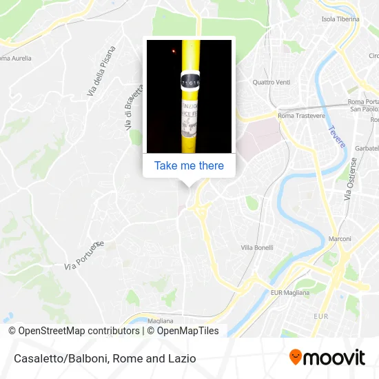 Casaletto/Balboni map