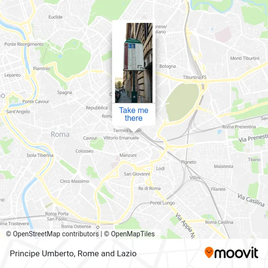 Principe Umberto map