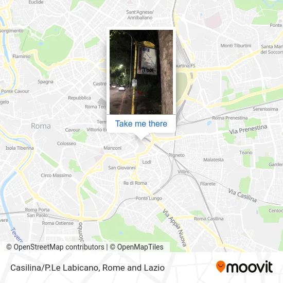 Casilina/Labicano Square map