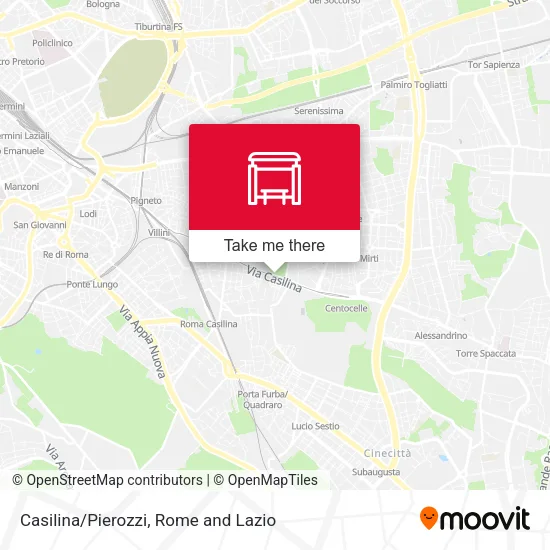 Casilina/Pierozzi map