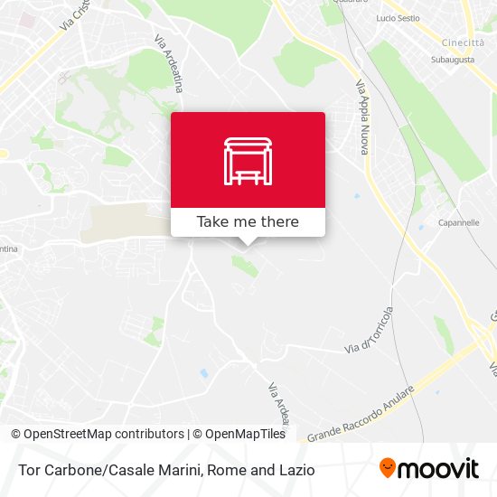 Tor Carbone/Casale Marini map