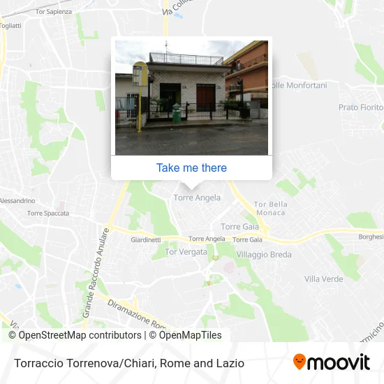 Torraccio Torrenova/Chiari map