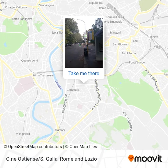 Ostiense Circle/S. Galla map