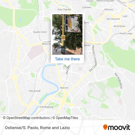 Ostiense/St. Paul map