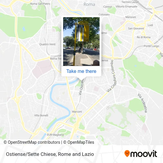 Ostiense/Seven Churches map