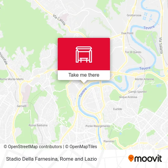 Farnesina Stadium map