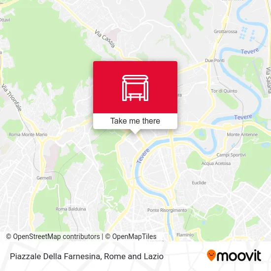 Farnesina Square map