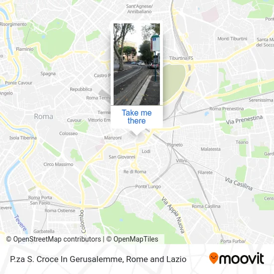 Santa Croce In Gerusalemme Square map
