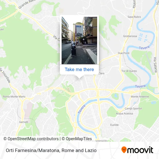 Orti Farnesina/Maratona map