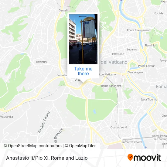 Anastasio II/Pius XI map