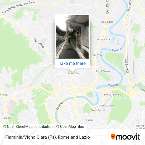 Flaminia/Vigna Clara (Fs) map