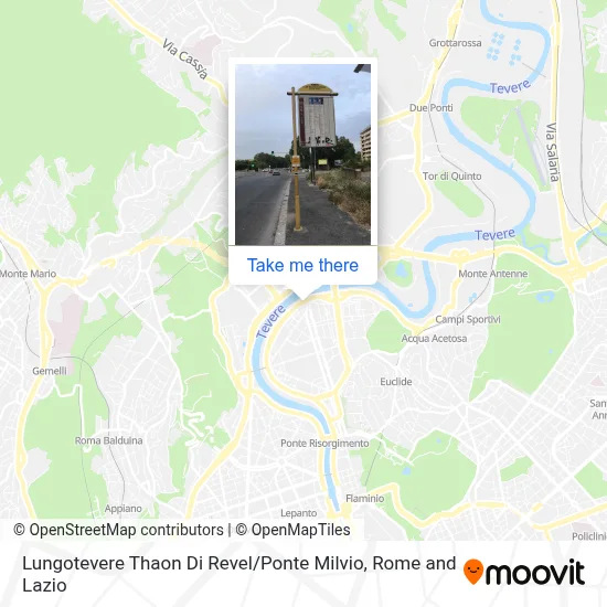 Lungotevere Thaon Di Revel / Ponte Milvio map