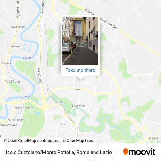 Isole Curzolane/Monte Petrella map