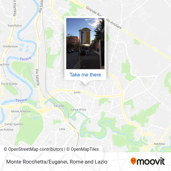 Monte Rocchetta/Euganei map