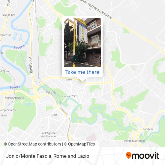 Jonio/Monte Fascia map