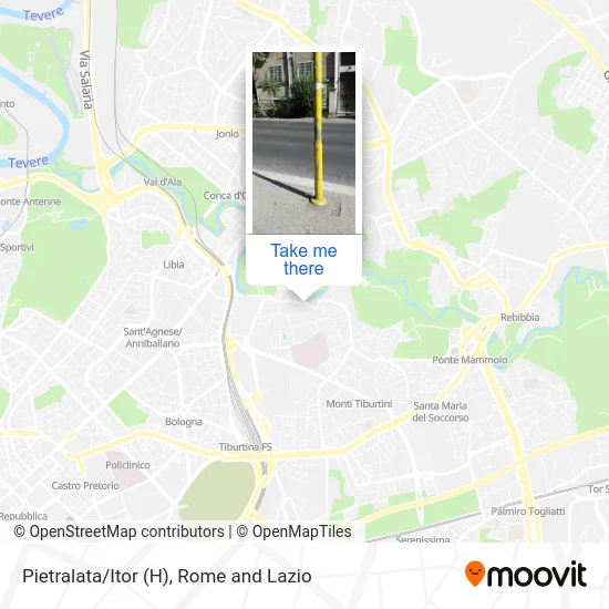 Pietralata/Itor (H) map