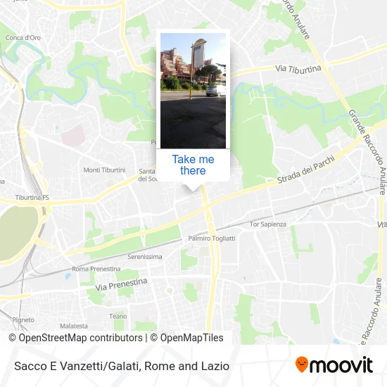 Sacco E Vanzetti/Galati map