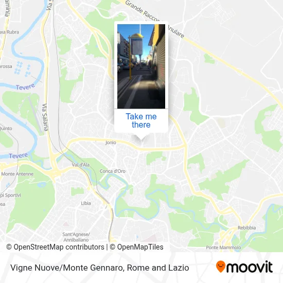 Vigne Nuove/Monte Gennaro map