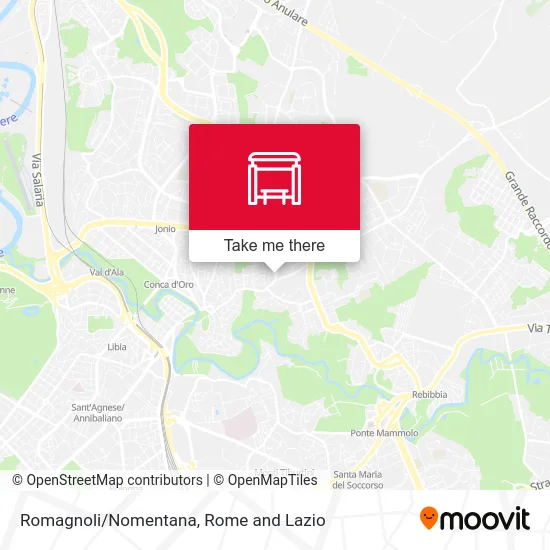 Romagnoli/Nomentana map