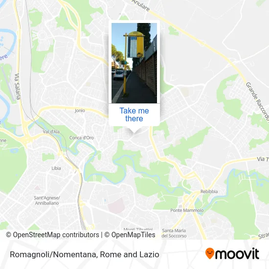 Romagnoli/Nomentana map