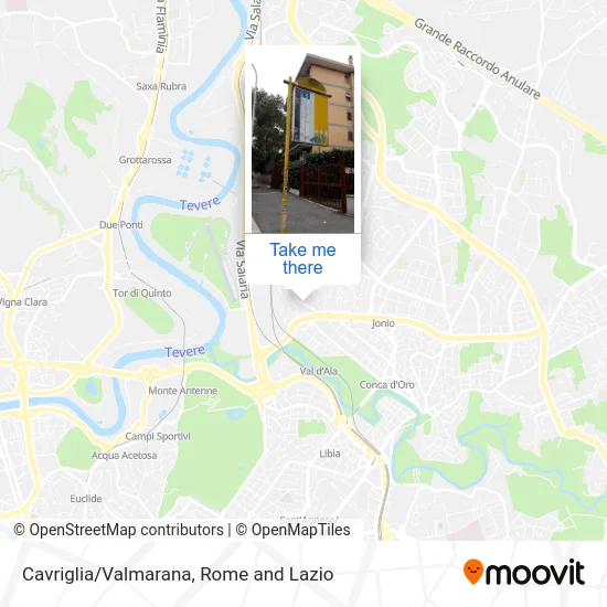 Cavriglia/Valmarana map