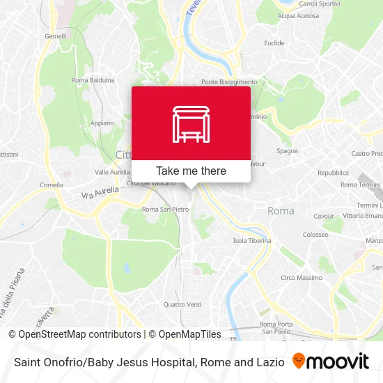 Saint Onofrio / Baby Jesus Hospital map
