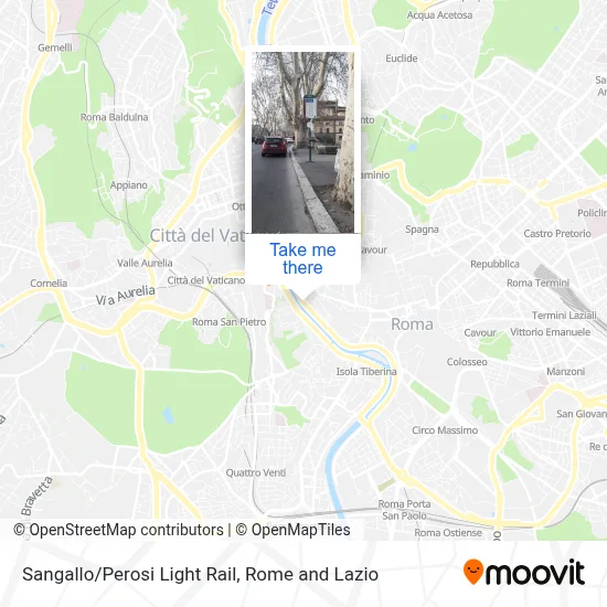 Sangallo/Perosi Light Rail map