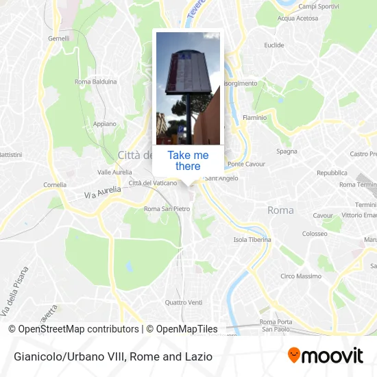 Gianicolo/Urban VIII map