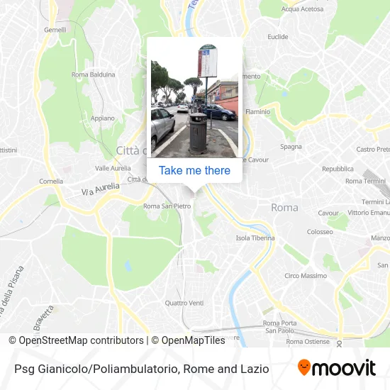 Gianicolo Pass/Medical Center map