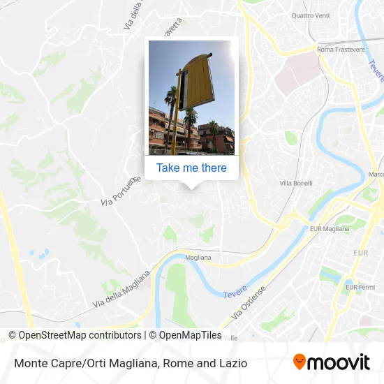 Monte Capre/Orti Magliana map